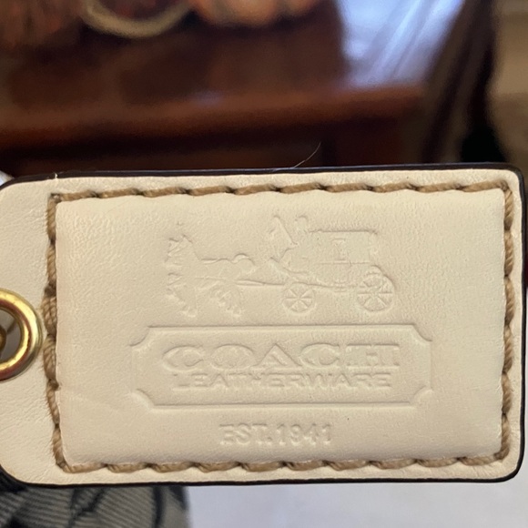 Coach Bleeker Signature C denim blue Shoulder Bag w/gold hardware year 2007 - Picture 4 of 15